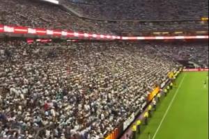 世界杯_乌拉圭vs佛得角-千呼万唤！超9万人观战阿根廷热身赛，下半场齐呼：我们要梅西！