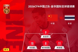 苏格兰vs巴西直播-金华国际足球邀请赛，中国队vs泰国队，中国队首发名单公布