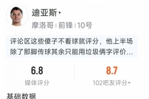 厄瓜多尔vs库拉索直播-迪亚斯本场数据：1次助攻，3射1正，2次关键传球，4次成功对抗