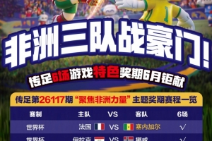科特迪瓦vs厄瓜多尔-非洲三队战豪门！传足特色奖期第26117期聚焦非洲力量