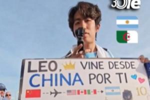 新西兰vs比利时-2-奥莱报现场采访中国球迷：我飞了20个小时来看梅西，我梦想成真了