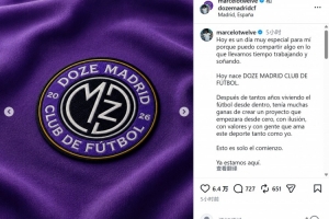 乌兹别克斯坦vs哥伦比亚-1-马塞洛宣布成立足球俱乐部Doze Madrid，队名致敬在皇马球衣号码