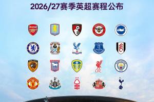 加纳vs巴掌马-8-26/27赛季英超赛程：揭幕战8月22日枪手vs考文垂，首轮纽卡vs红军