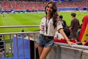 科特迪瓦vs厄瓜多尔-8-【世界杯太太团】内维斯女友晒甜美照 亚马尔女友西班牙球衣秀