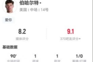 挪威vs法国-11-伯哈尔特本场1球1助攻+5关键传球 14对抗7成功+4造犯规 获评8.2分